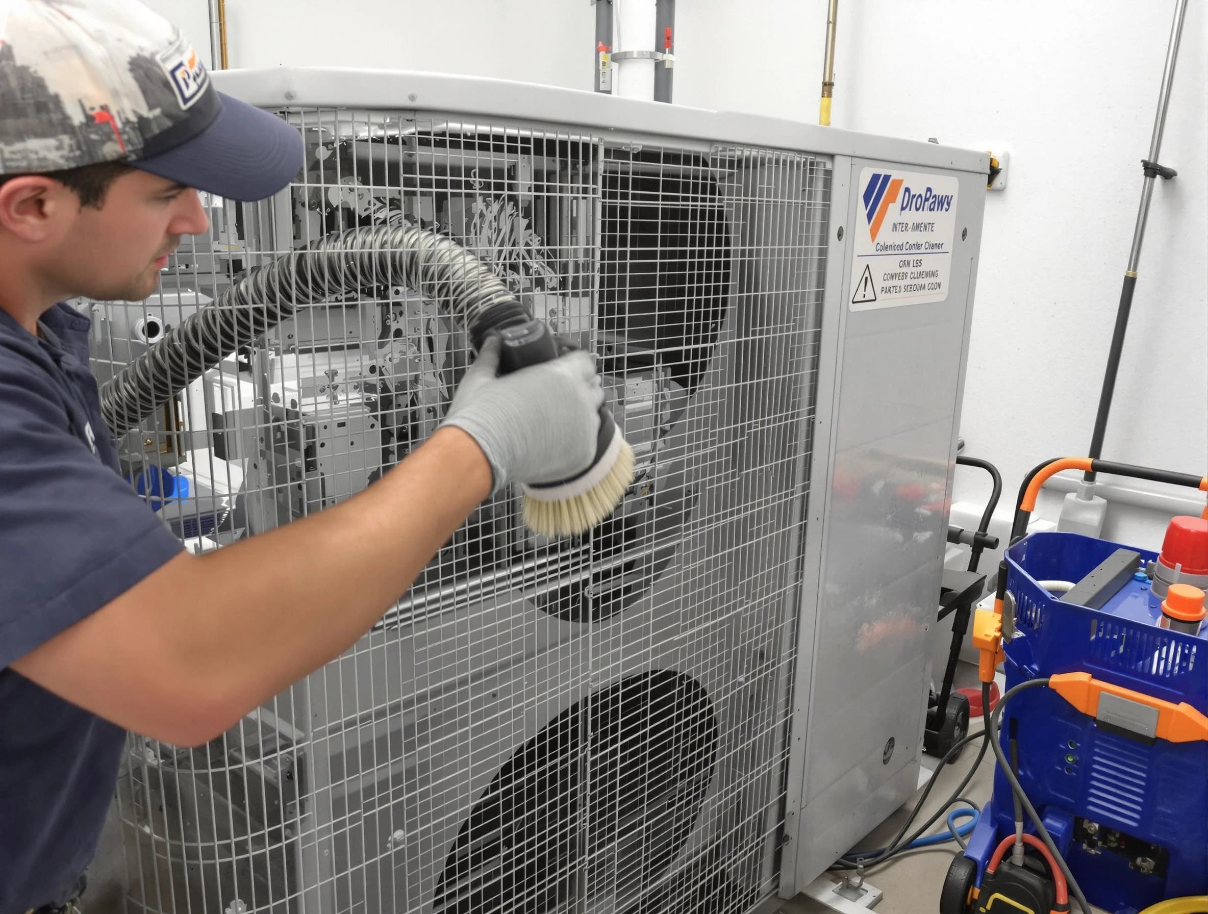 South Strabane Air Duct Cleaning specialist performing precision AC coil cleaning for improved system performance in South Strabane